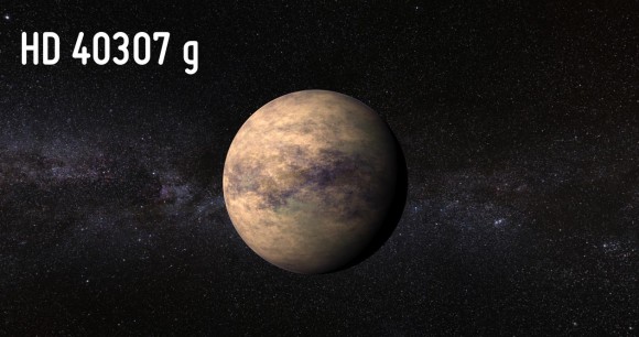 Gambar planet HD 40307g 