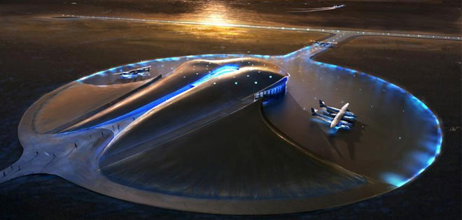 bandara Spaceport tepat di New Mexico, AS